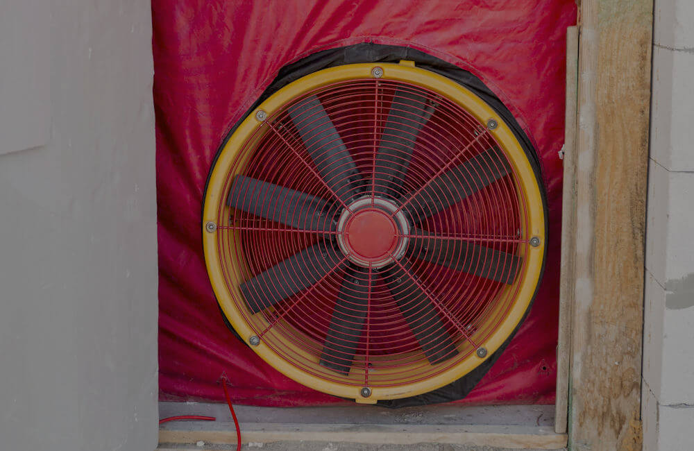Image of air tightness testing equipment